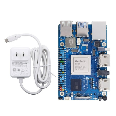 Orange Pi 5 Ultra KEF16 16GB RAM LPDDR5 8K Video Decoding Development Board, Rockchip RK3588 2.4GHz Frequency M.2 PCIE 2.5G LAN Wi-Fi 6E+BT 5.3/BLE Single Board Computer