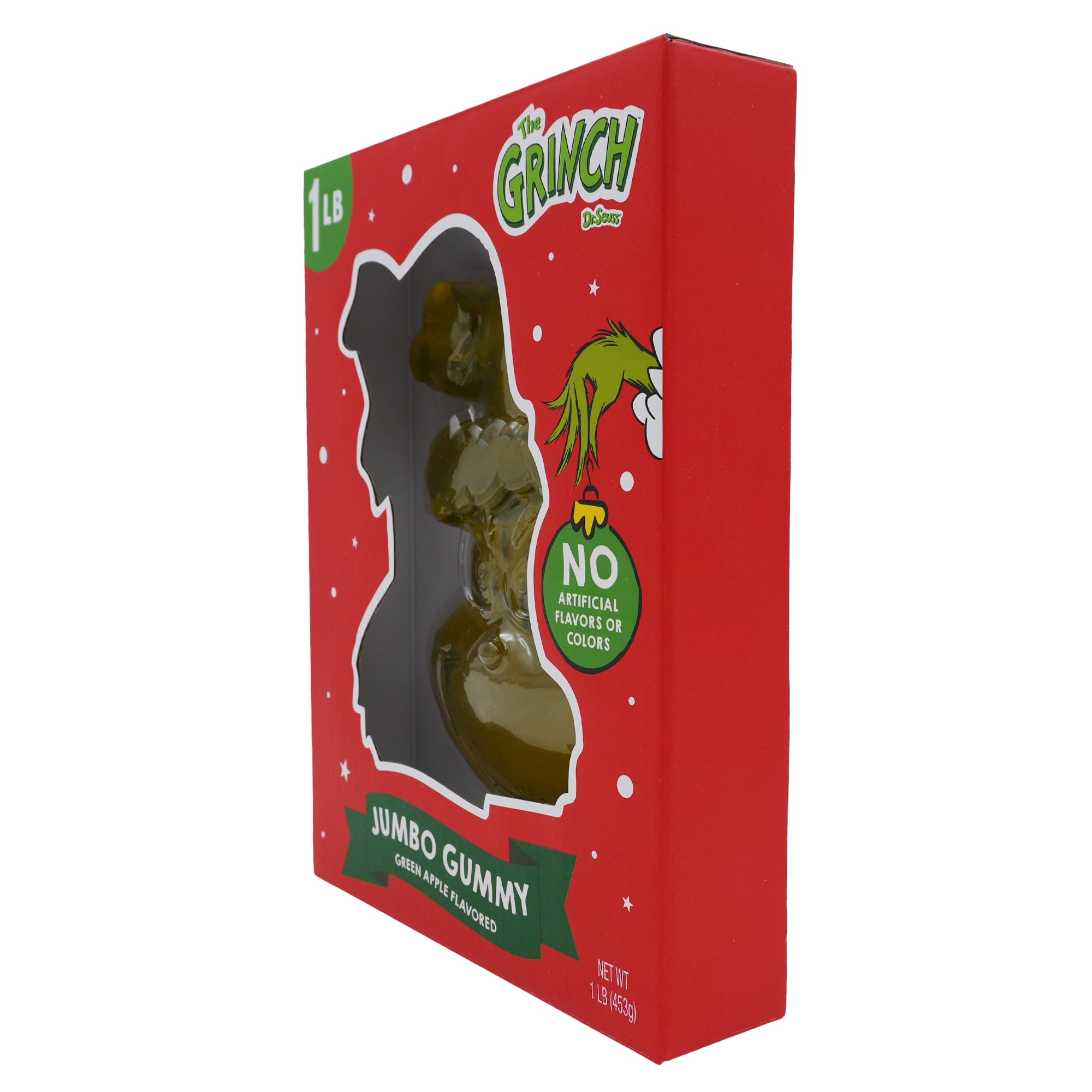 Grinch Jumbo Gummy Candy Treat - Holiday Fun Flavors by Ten Acre Gifts