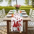 thumbnail image 4 of Table Runners 90 Inches Long Dress Scarves, Valentine's Day Farmhouse Coffee/Dining/Kitchen Table Runner for Living Room, Simple Romantic Gnomes Red Love Heart 13x90 Inch, 4 of 9
