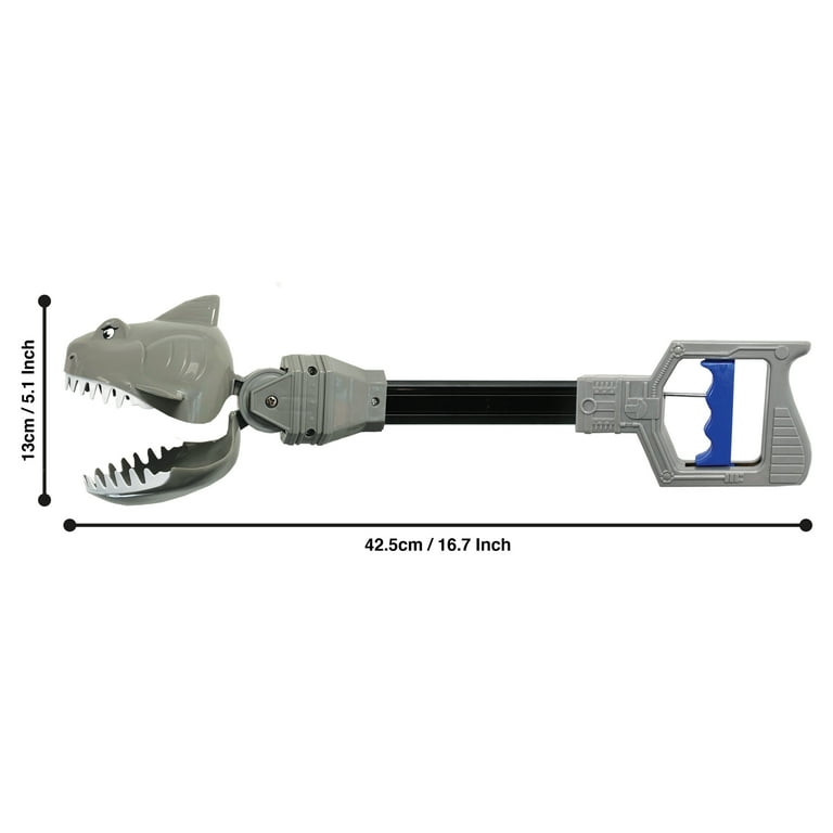 Pincher Pals Shark from Deluxebase. Shark Toy Hand Grabber for Kids. Shark Jumbo Sized Grabber Reacher Tool and Claw Grabber Toy. Great Shark Kids