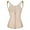Beige, variant on Lilvigor Women Waist Trainer Corset Tummy Control Zipper Vest Workout Body Shaper Cincher Tank Top with Straps