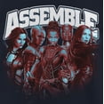 thumbnail image 2 of Girl's Marvel Avengers: Endgame Assemble Heroes  Graphic Tee Navy Blue X Large, 2 of 4