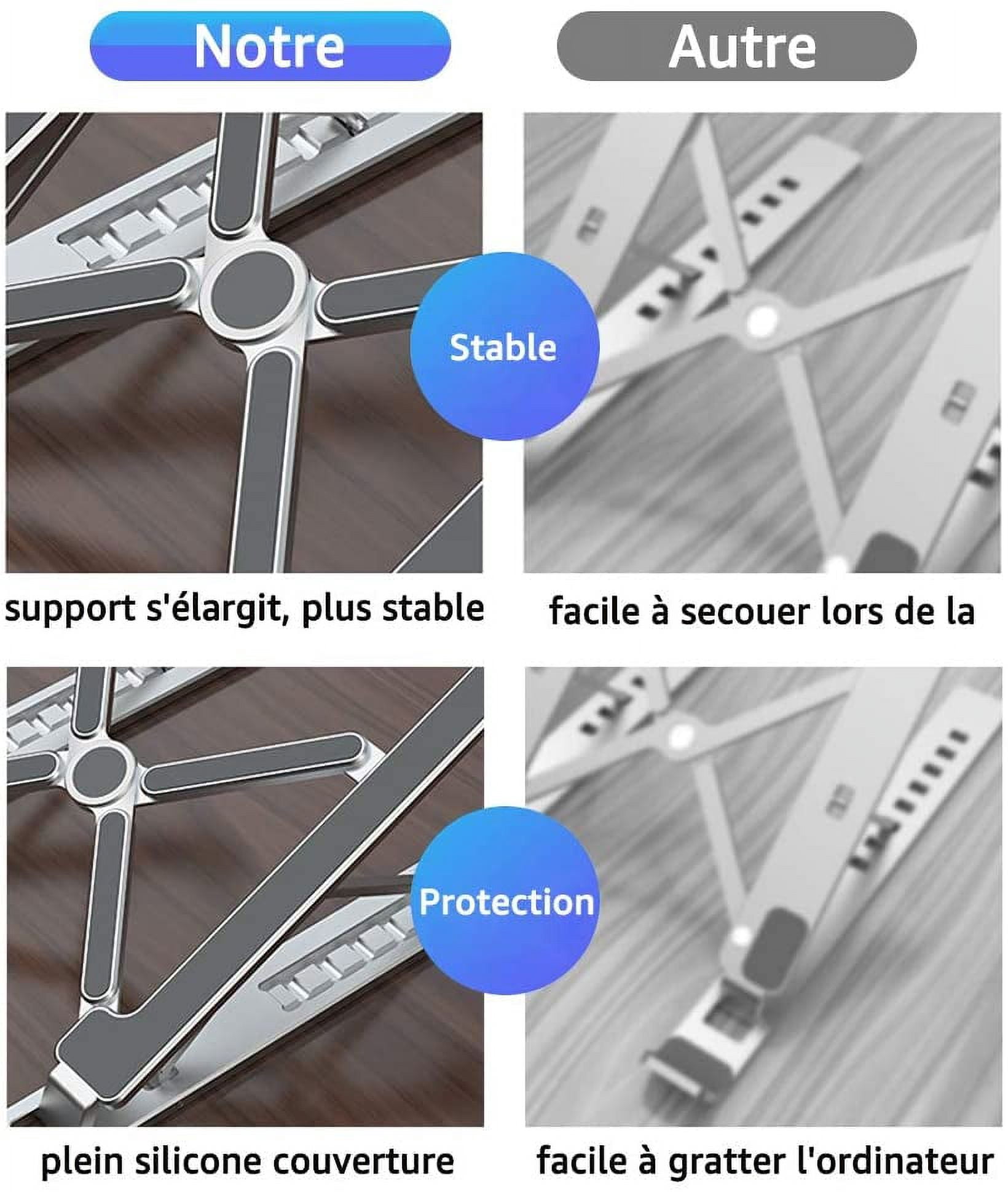 Ventilated Laptop Stand, Aluminum Laptop Stand, Adjustable Laptop Stand, Accessory For Macbook, Dell, Lenovo, Hp, Tablet, Other Laptops (10-18 Inch)
