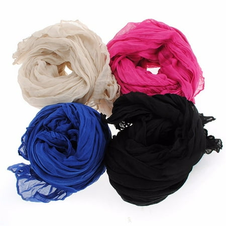 Burberry Silk Scarf - Candy Color Women Girls Long Soft Silk Chiffon Scarf Wrap Shawl Scarves