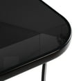 thumbnail image 7 of Soges Outdoor Tempered Glass Table Patio Dining Table with Umbrella Hole Steel Frame 47 inch Black Glass, 7 of 7