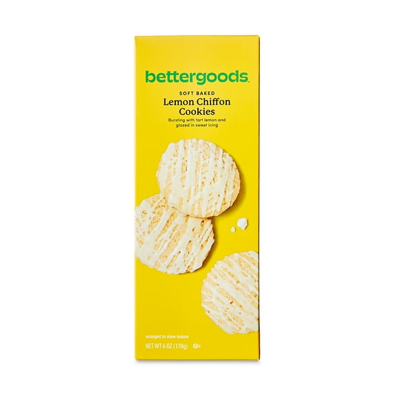 bettergoods Soft Baked Lemon Chiffon Cookies, 6 oz