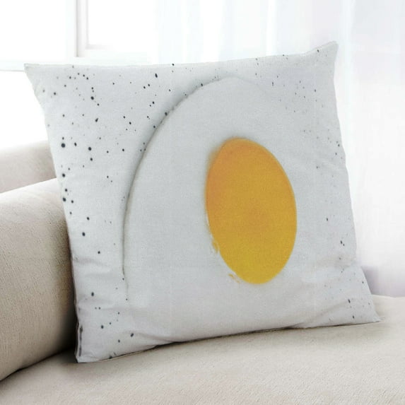 Ahgly Company Color Focus Yellow Indoor Throw Pillow, 18 inch by 18 inch