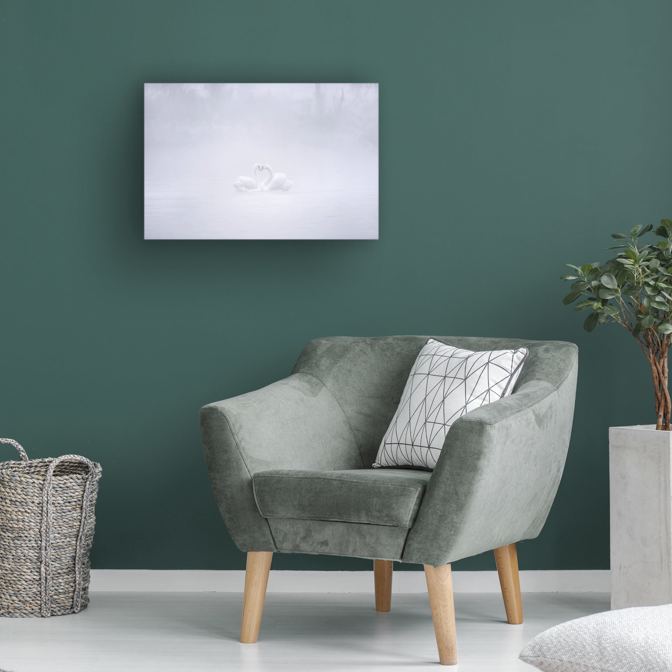 Trademark Fine Art Joan Zhang Love In The Foggy Morning Canvas Wall Art
