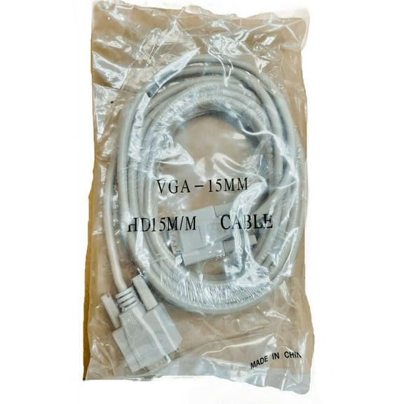 15MM-6 Mwave S-VGA, 6FT Super BGA Cable Male to Male HD15.
