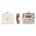 thumbnail image 4 of Montana West Wrangler Women's RFID-Blocking Leopard Print Wallet - Compact Bifold Credit Card Holder with Kiss Clasp, Beige, 4 of 7