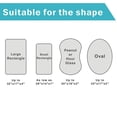 thumbnail image 2 of WINDLAND 2 Pcs Baby Fitted Bassinet Sheets Cradle Moses Basket Oval Rectangle Pad Sheet, 2 of 21