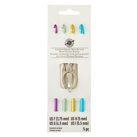 UPC: 0886946952227 | Aluminum Crochet Hook Set with Scissors by Loops & Threads®