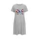 thumbnail image 4 of Camisón corto de talla grande para mujer, camisón de manga corta con estampado de pecho a la moda, camisón para mujer, 4 of 5