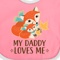 thumbnail image 4 of Inktastic Daddy Loves Me Woodland Fox Boys or Girls Baby Bib, 4 of 4