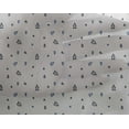thumbnail image 4 of oneOone Georgette Viscose Foncé Bleu Marine Tissu Triangle Forme Géométrique Robe Matériel Tissu Imprimé Tissu par la Cour 42 Pouces de Large, 4 of 4