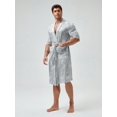 thumbnail image 1 of Peignoir de Nuit en Satin avec Ceinture pour Homme 1 Pce, 1 of 5
