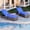 Brown four-line rattan + sky blue cushion (2 pieces/box), variant on TROPOW 2Piece Outdoor PE Wicker Chaise Lounge Chairs, Pool Lounge Chairs Adjustable Backrest Recliners, Rattan Patio Chaise Lounger Set