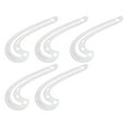 thumbnail image 1 of Regla curva 3234, reglas de patrón transparentes de alta precisión para diseño de ropa, dibujo, costura, 5 uds., 1 of 12
