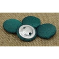 thumbnail image 2 of Decorative Round Teal Blue Dupion Poly Fabric Covered 2 Holes Buttons Scrapbooking Craft - Pack of 12 Pieces, 2 of 3
