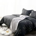 thumbnail image 6 of Microfiber King Duvet Cover Set, 3 Pieces Ultra Soft Constellation Printed Comforter Cover Set with Zipper Closure and Corner Ties, 6 of 7