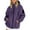 Purple#34, variant on Evdexr Waterproof Rain Jacket Women Lightweight Raincoats Long Sleeve Light Weight Rain Coats with Hood Zip Up Plus Size Multipockets Hiking Windbreaker Jacket White 3XL