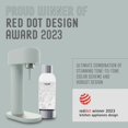 thumbnail image 5 of Mysoda Ruby 2 Sage Green Sparkling Water Maker - Silent Carbonated Water Machine Made of Robust Long-Lasting Aluminium & 1L Water Bottle - Without CO2 Cylinder - Colour Sage Green, 5 of 5