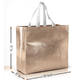 thumbnail image 2 of Juego de 15 bolsas de regalo de lujo con mezcla de colores: 5 bolsas de regalo reutilizables de oro rosa, 5 plateadas y 5 doradas con asas blancas, ideales como bolsas de regalo, 2 of 4