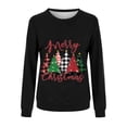 thumbnail image 3 of Hot Sale! Chandail en Molleton de Noël pour Famille Chandail en Molleton Assorti pour Femmes Ensemble Chandail de Noël Imprimé Col Rond pour Maman Noir Maman : TG, 3 of 4