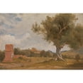 thumbnail image 3 of Charles Lock Eastlake 18x14 Black Modern Framed Museum Art Print Titled - A View at Girgenti in Sicily with the Temple of Concord and Juno, 3 of 5