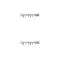thumbnail image 4 of Bewildely Feiqiong 2019 autoadhesivo 6 ganchos de pared Color puro puerta de baño ganchos de plástico estante de moda sin taladro organizador estante de gris 2piezas Bewildely CBP000516, 4 of 5
