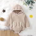 thumbnail image 4 of Aayomet Baby Romper Boys Funny Cute Creeper, One-Piece Baby Bodysuit,Khaki 6-12 Months, 4 of 5