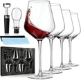thumbnail image 1 of Tucorresi Copas de Vino: 4PCS 650ml 22oz Copas de Vino Tinto - Vaso de Cristal Soplado a Mano Regalo Ideal para Amantes del Tinto Fiesta Cumpleaños Uso Diario, 1 of 9