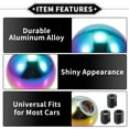 thumbnail image 4 of Unique Bargains Gear Shift Knob Kit, 5cm Round Ball W/ 3 Adapter for Automatic and Manual Aluminum Alloy Assorted Color, 4 of 7