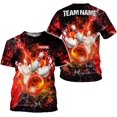thumbnail image 3 of Personalized Name Bowling Shirts for Men and Women 3D, Bowling Shirts for Team Bowling, Bowling Shirts Gift (Teal, 4XL), 3 of 10