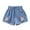 Blue12, variant on Diufon Girls Summer Casual Jeans Shorts Toddler Trendy Elastic Waist Cute Embroidery Denim Shorts with Pockets