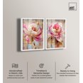 thumbnail image 2 of Blush Pink Botanical Reverie Duo Shadowbox Print Living Room Wall Art by Art Remedy, White Frame, 30 x 45, 2 of 6