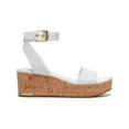 thumbnail image 2 of Franco Sarto Womens Presley Leather Ankle Strap Wedge Sandals, 2 of 3