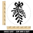 thumbnail image 2 of Mistletoe Merry Christmas Xmas Self-Inking Rubber Stamp Ink Stamper - Black Ink - Large 1-1/2 Inch, 2 of 7