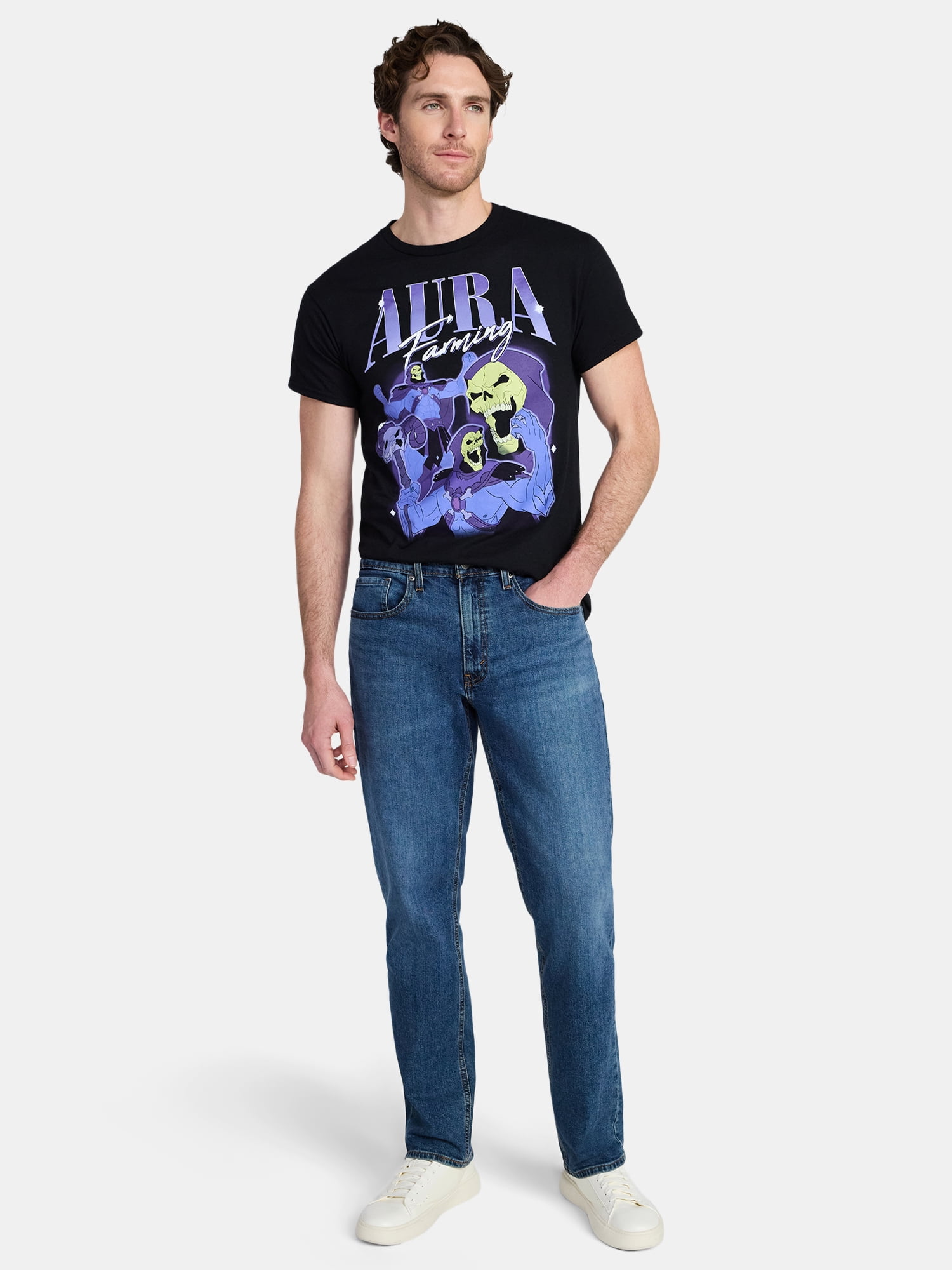 Masters of the Universe Men's and Big Men's Skeletor Aura Graphic Tee, Sizes S-3XL