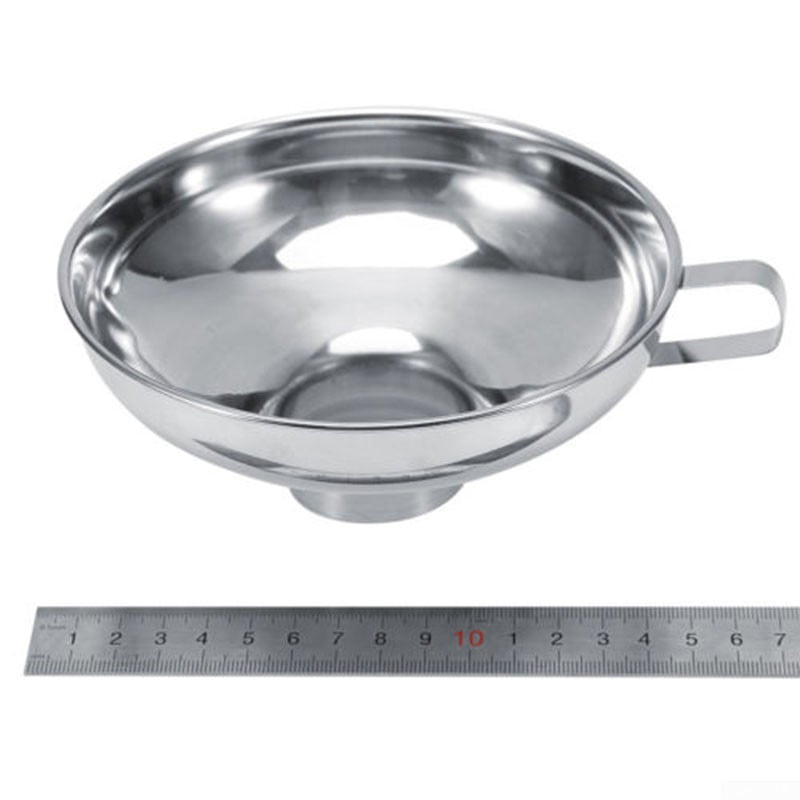 Stainless Steel Wide Mouth Canning Jar Funnel Cup Hopper Filter Kitchen Tools Stainless Steel Wide Mouth Canning Jar Funnel Cup Hopper Filter Kitchen Tools