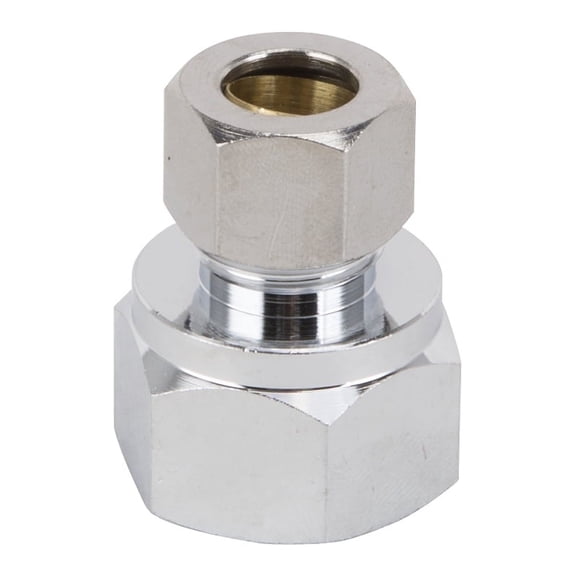 Worldwide Sourcing PMB-259-3L Water Supply Connector, 1/2 in FIP x 3/8 in Compression, Iron