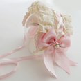 thumbnail image 1 of Diadema hecha a mano estilo Lolita para niña, pinza para el pelo suave, paños a cuadros rojos, lazo, tocado de encaje, accesorios para el cabello, sombreros para niños, 1 of 5