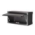 thumbnail image 2 of AOBABO Small Wall Mounted Metal Storage Cabinet Flip Door Organizer, Black, 2 of 10