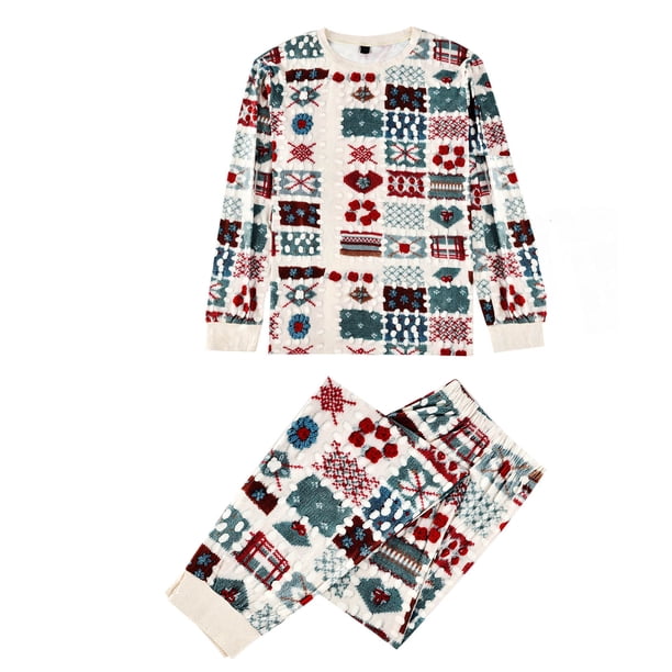 Nueva moda linda Navidad Imprimir Familia Pijamas europeos y americanos Traje de padres e hijos Mamá Fridja nalpqowj346