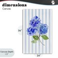 thumbnail image 4 of Stupell Industries Shabby Chic Blue Hydrangeas over Stripes Canvas Art, 24 x 36, by Corinne Haig, 4 of 8