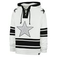 thumbnail image 2 of Men's '47 White Dallas Cowboys After Image Superior Lacer Pullover Hoodie, 2 of 3