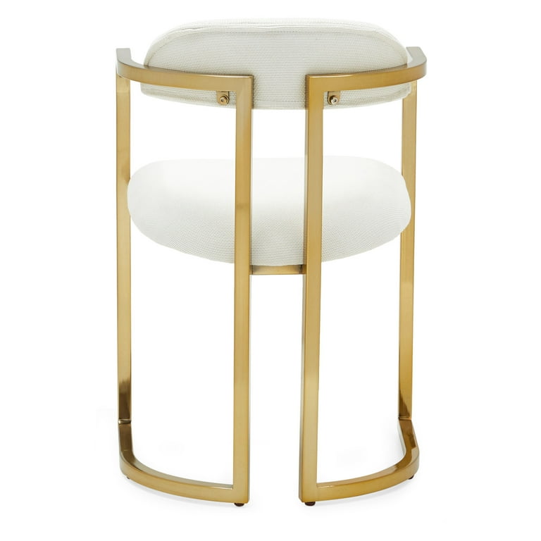 Modrn glam marni store metal base dining chair