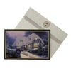 DaySpring Thomas Kinkade Cottage Card with Gold/Green Border
