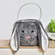 thumbnail image 5 of Wmhnj Bolsa de lona con forma de cubo y cesta de Pascua con orejas largas para guardar dulces y buscar huevos de Pascua, regalo para niños, decoraciones para fiestas navideñas., 5 of 9