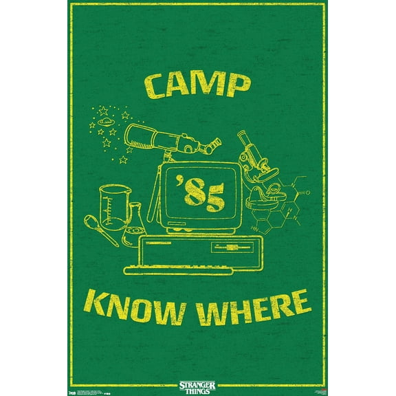 Netflix Stranger Things: Season 3 - Camp Know Where Wall Poster, 22.375" x 34"